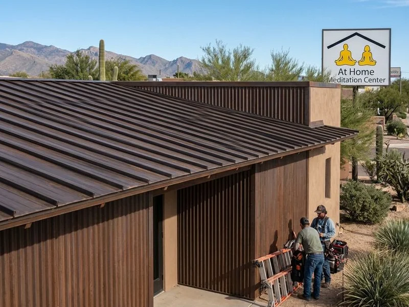 Metal Siding project 4 by Tucson Roof Gurus