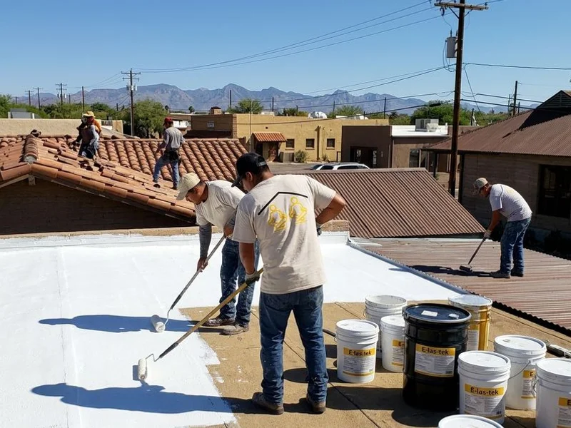 Roof Coatings project 1 by Tucson Roof Gurus