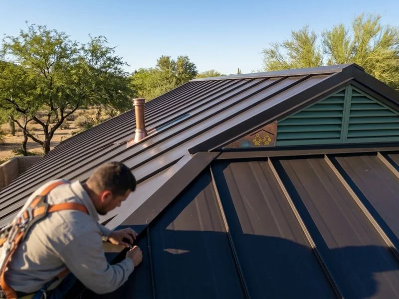 Metal Roofing project 1 by Tucson Roof Gurus