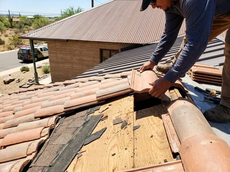 Roof Repair project 2 by Tucson Roof Gurus